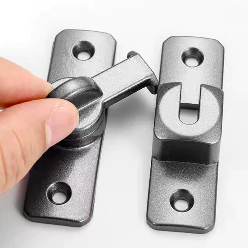 90 Degree Stainless Steel Hook Latch Window Cabinet Drawer Barn Door Bolt UK