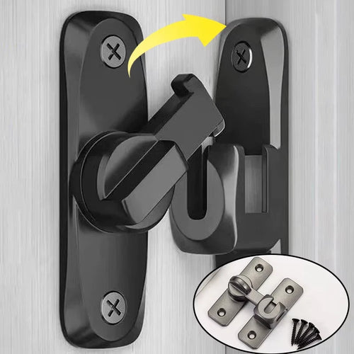 90 Degree Stainless Steel Hook Latch Window Cabinet Drawer Barn Door Bolt UK