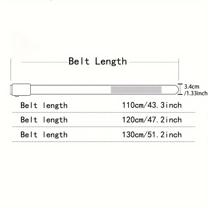 Men's Nylon Woven Belt Toothless Automatic Buckle Outdoor Sport Fashion Strap