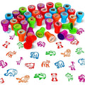 10Pcs Kids Self-Inking Stamps Set DIY Smiley Scrapbook Painting Toy Decor