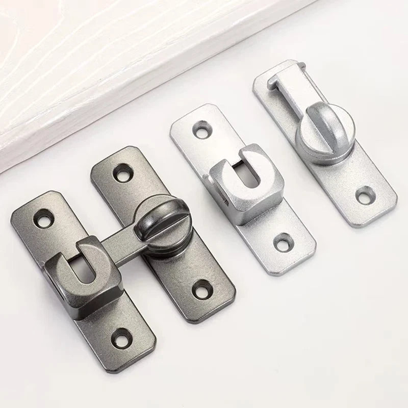 90 Degree Stainless Steel Hook Latch Window Cabinet Drawer Barn Door Bolt UK